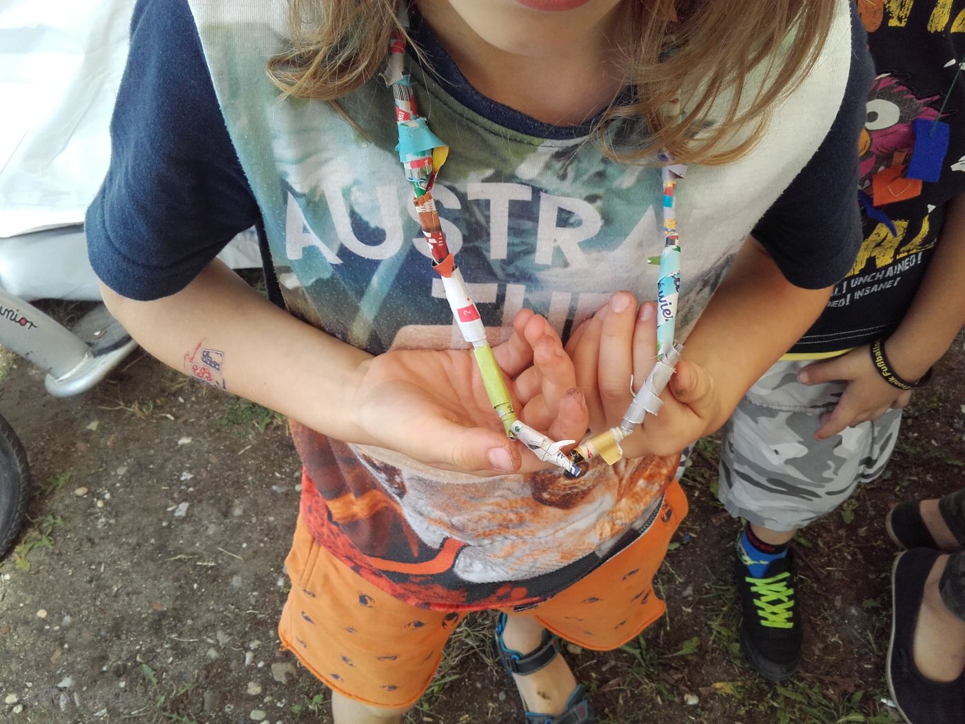 Pod chmurą z kulturą - wakacyjne warsztaty dla dzieci - VI spotkanie "Ekobiżuteria"
