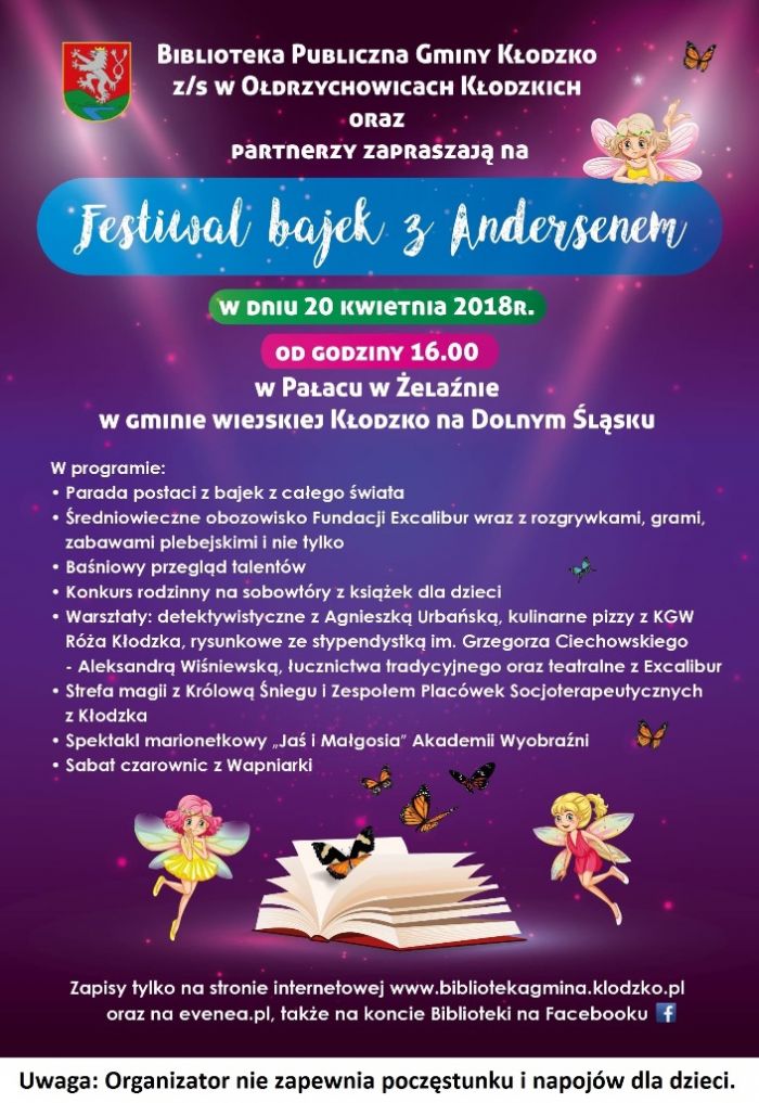 Festiwal bajek z Andersenem w obiekcie pałacowym w Żelaźnie